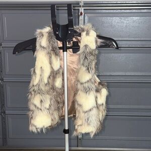Hot & Delicious Cream Faux Fur Vest
